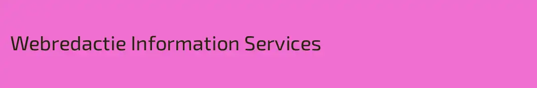 Webredactie Information Services